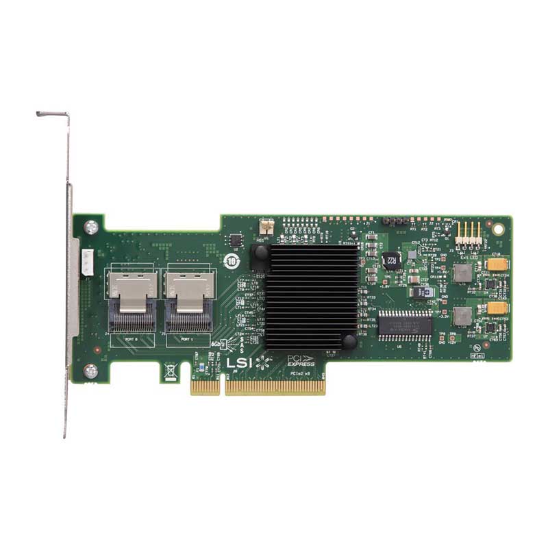 LSI MegaRAID SAS 9240-8i LSI00200 8-port PCI-Express 6Gb/s SATA SAS RAID 0,1,5,10,50 RAID Controller Card