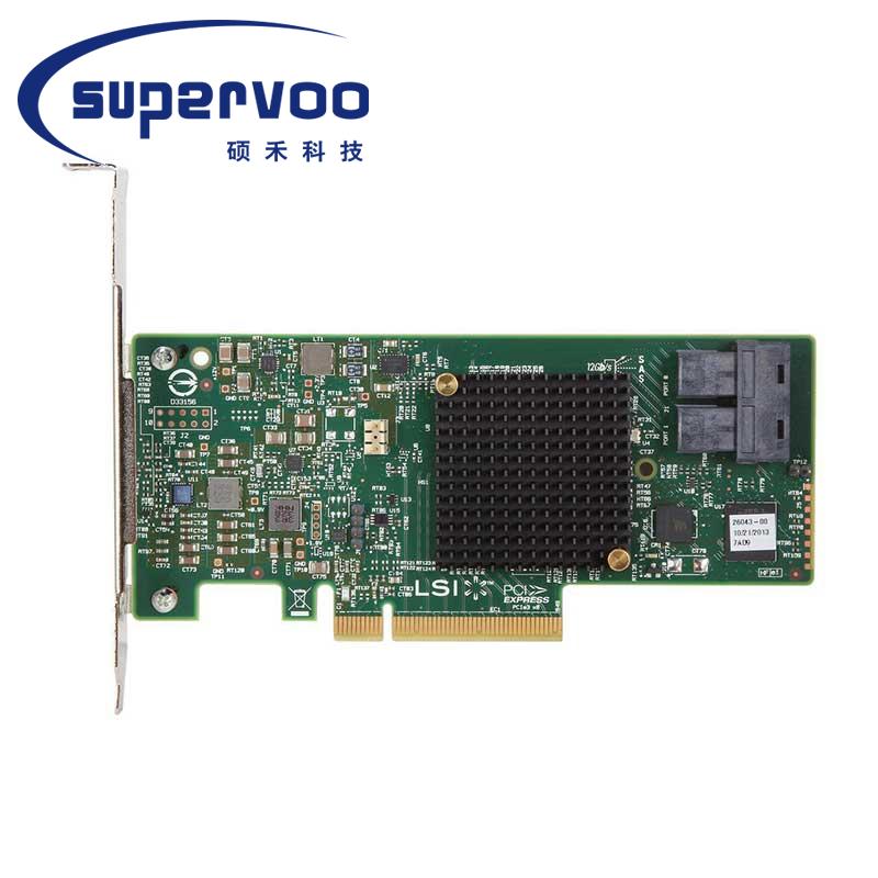 LSI 9341-8i  LSI00407 12Gb/s 8-Port PCIe RAID 0/1/5/50/6 RAID Controller