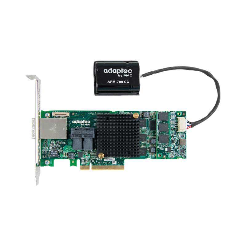 2277100-R ASR-8885Q 16(8 int + 8 ext.) ports Flash backup With AFM-700 PCI-Express 3.0 x8 SATA / SAS RAID Adapter 