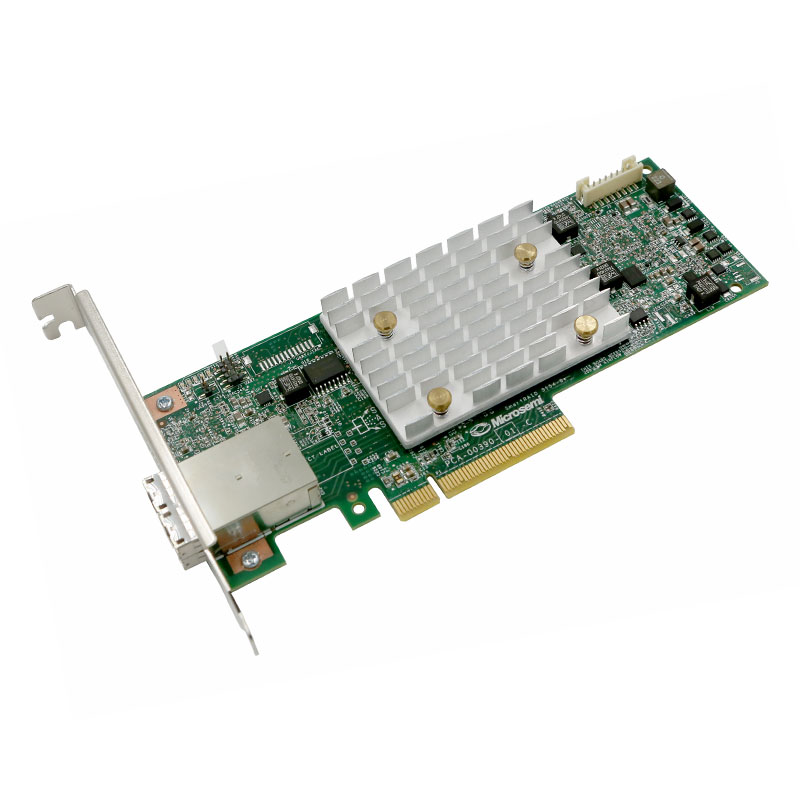 Adaptec 2290800-R 3154-8e 12 Gbps PCIe Gen3  8-port external SAS/SATA SmartRAID adapter