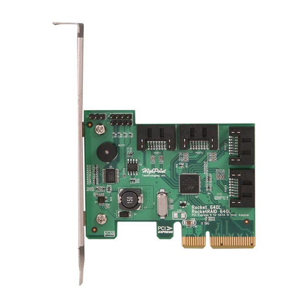 RocketRAID 640L PCI-Express 2.0 x4 Low Profile SATA RAID 0,1 JBOD RAID Controller Card RR640L 
