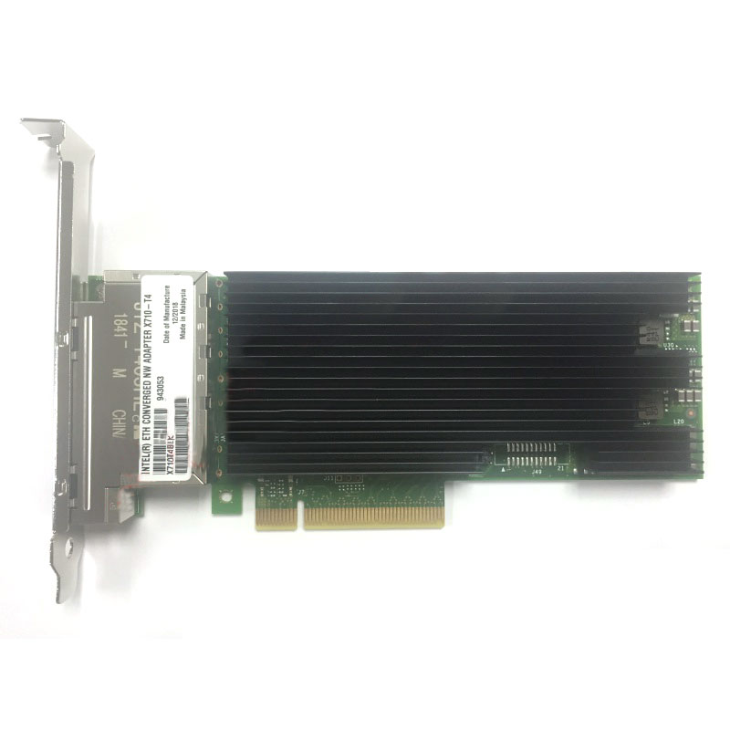 X710-T4 Quad-Port RJ-45 PCIe v3.0 (8.0 GT/s) Server Network Adapter 