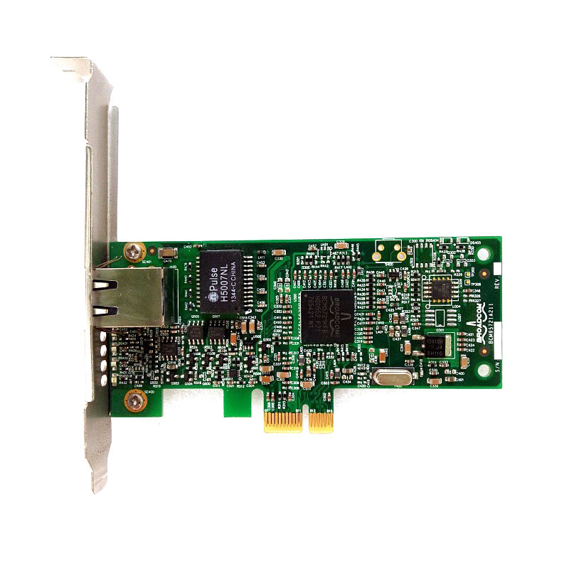 BCM5722 1xRJ45 Port 10/100/1000M PCIe x1 Base-TX Network Interface Card